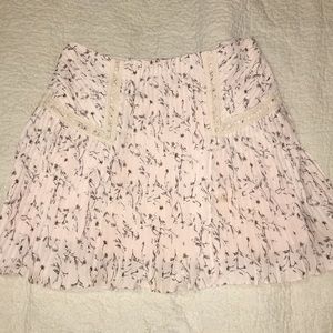 Moon River floral mini skirt